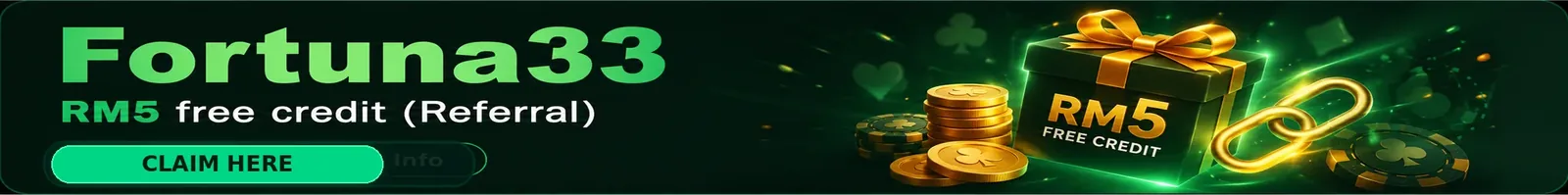 Claim Fortuna33 RM5 referral bonus